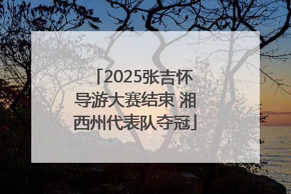 2025张吉怀导游大赛结束 湘西州代表队夺冠