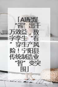 AI配煤“省”出千万效益，数字孪生“看”穿生产风险！宁阳县传统制造业“智”变突围